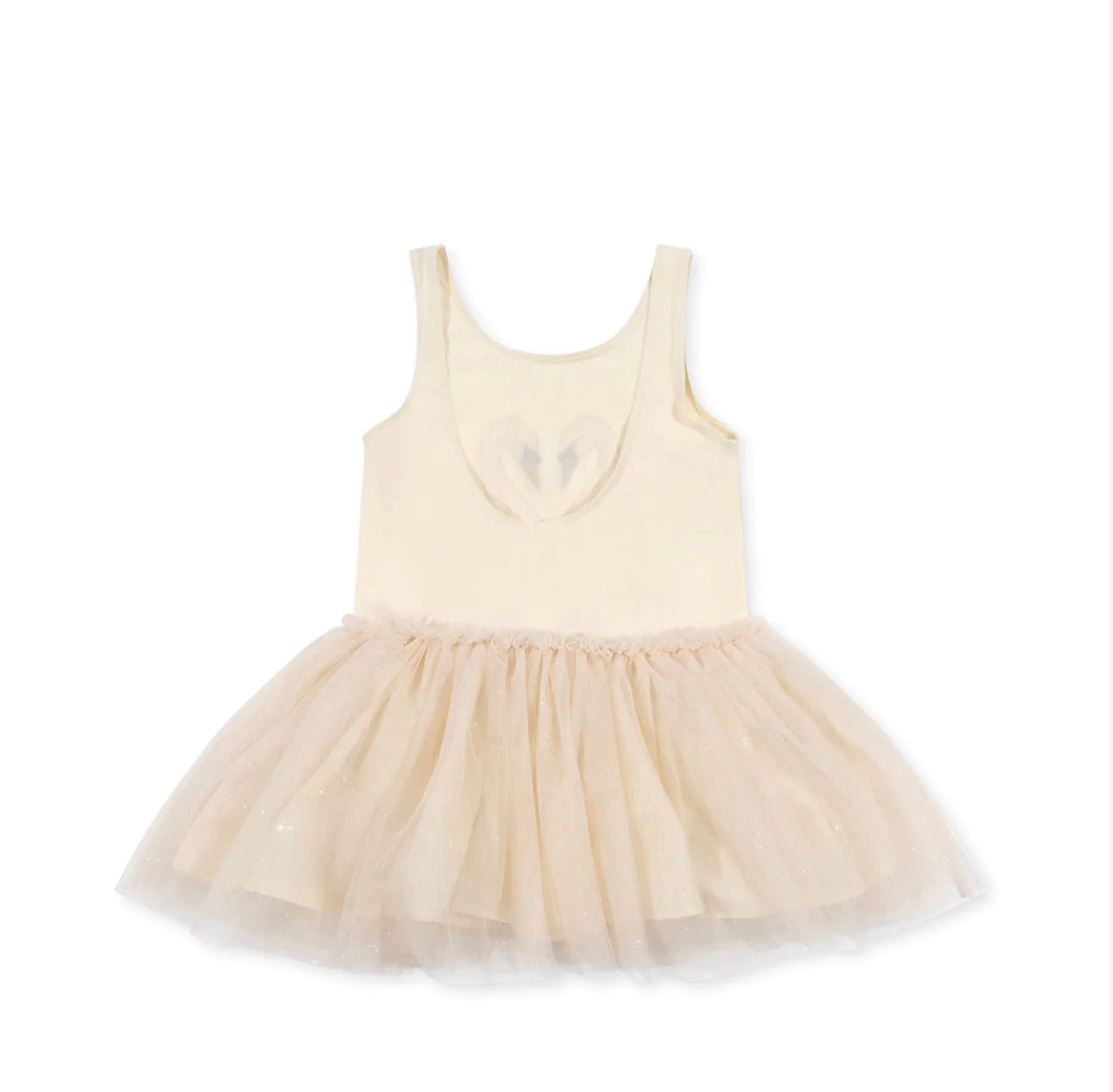 fairy ballerina strap dress - buttercream glitter