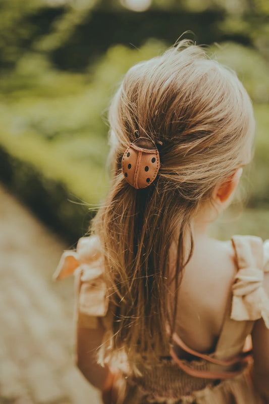 Zaza Sky Hairclip | Lady Bird | Walnut Nubuck