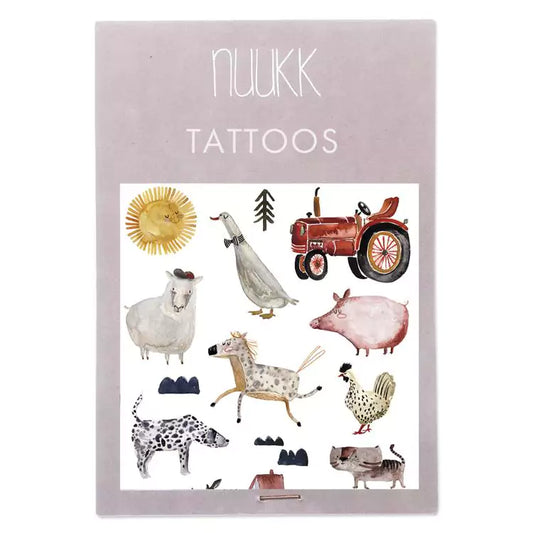 VEGAN CHILDREN'S TATTOOS "FARM"