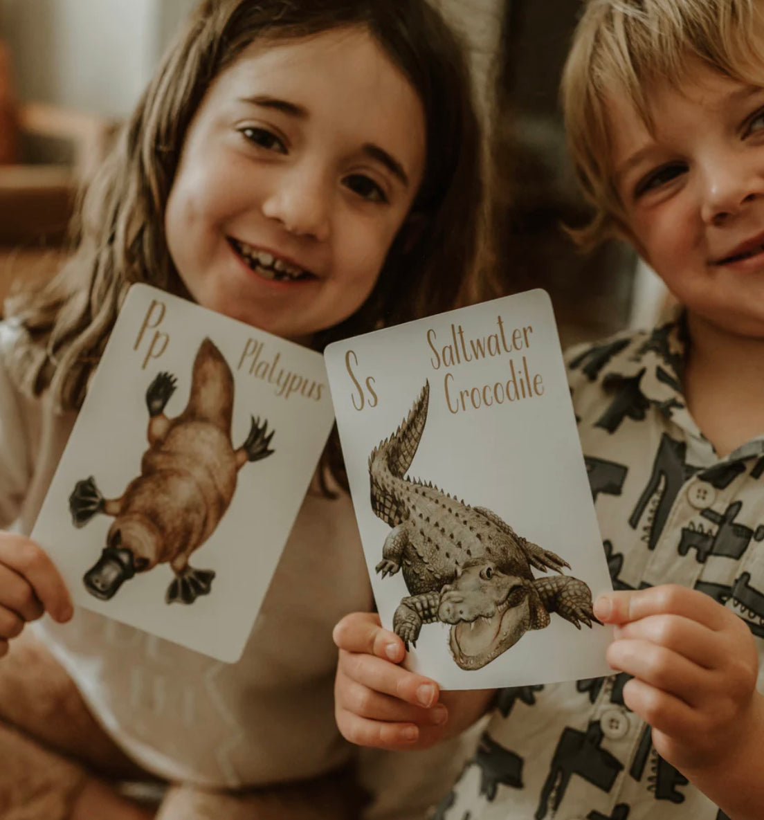 AUSTRALIAN ANIMAL ALPHABET FLASH CARDS