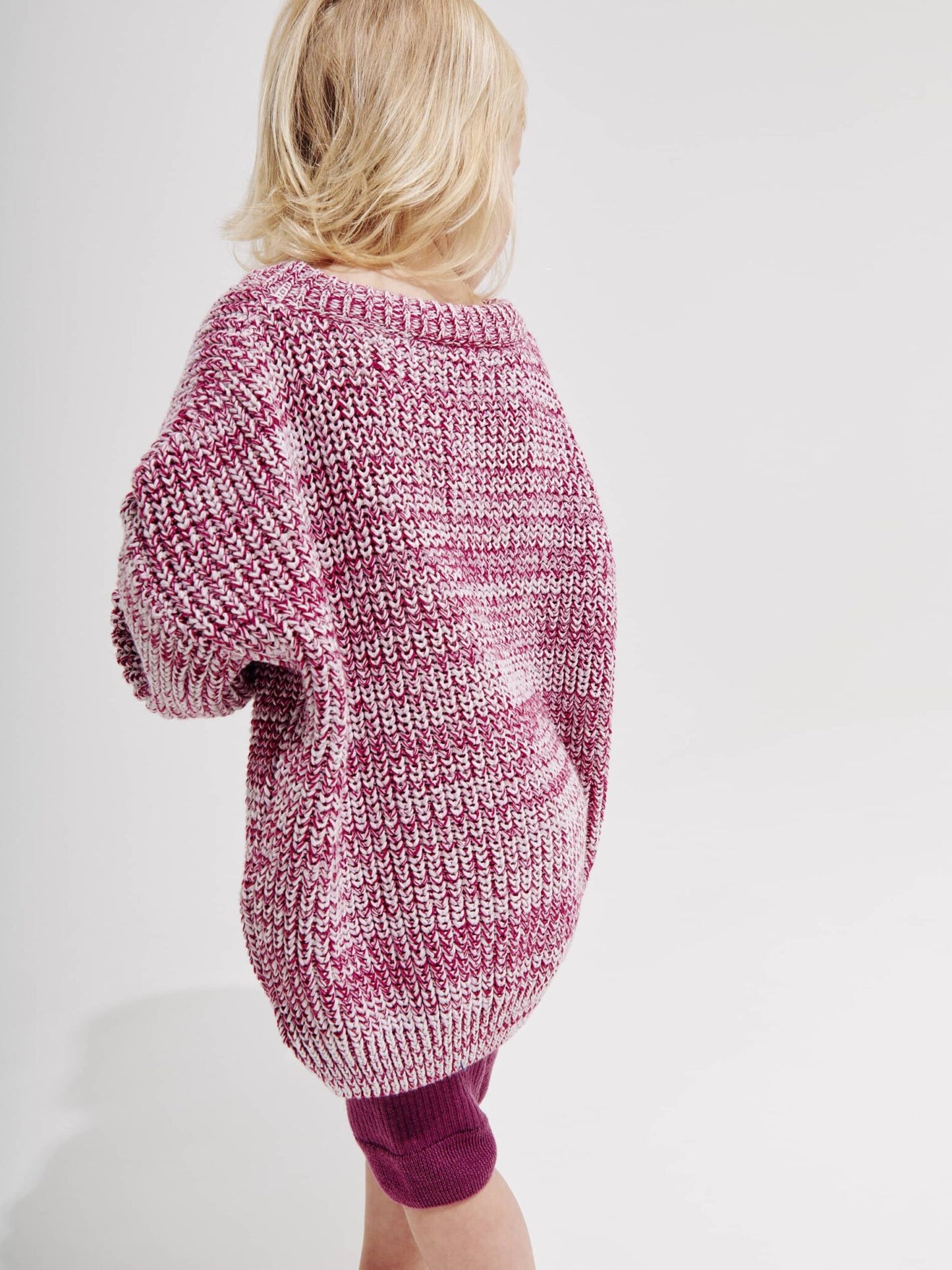 Melange sweater – pink blend