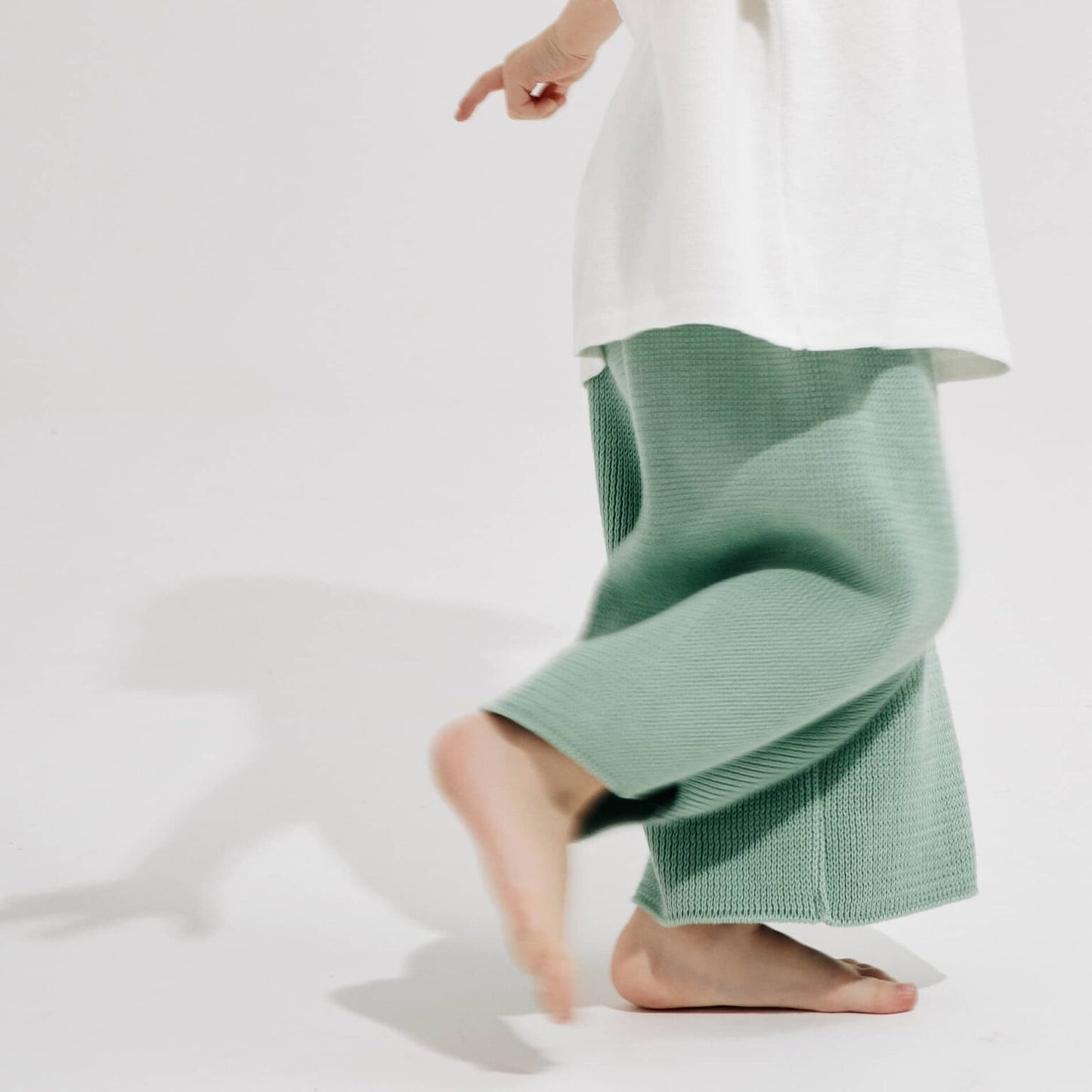 Cotton trousers – eucalyptus