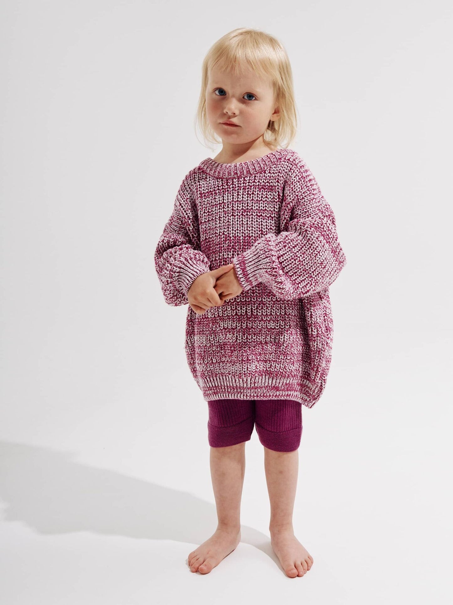 Melange sweater – pink blend